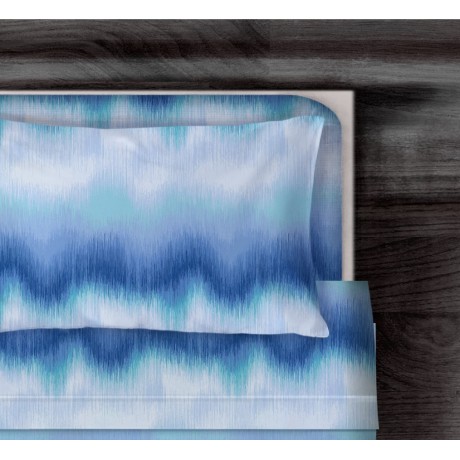 SET OF SHEETS ZIG ZAG Blue...