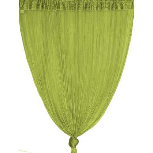 Vivienne WIRE CURTAIN for door CM. 150X300 solid color GREEN