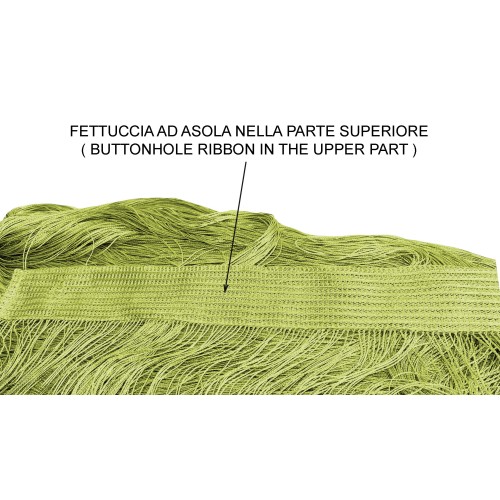 WIRE CURTAIN Vivienne pour porte CM. 150X300 couleur unie VERT