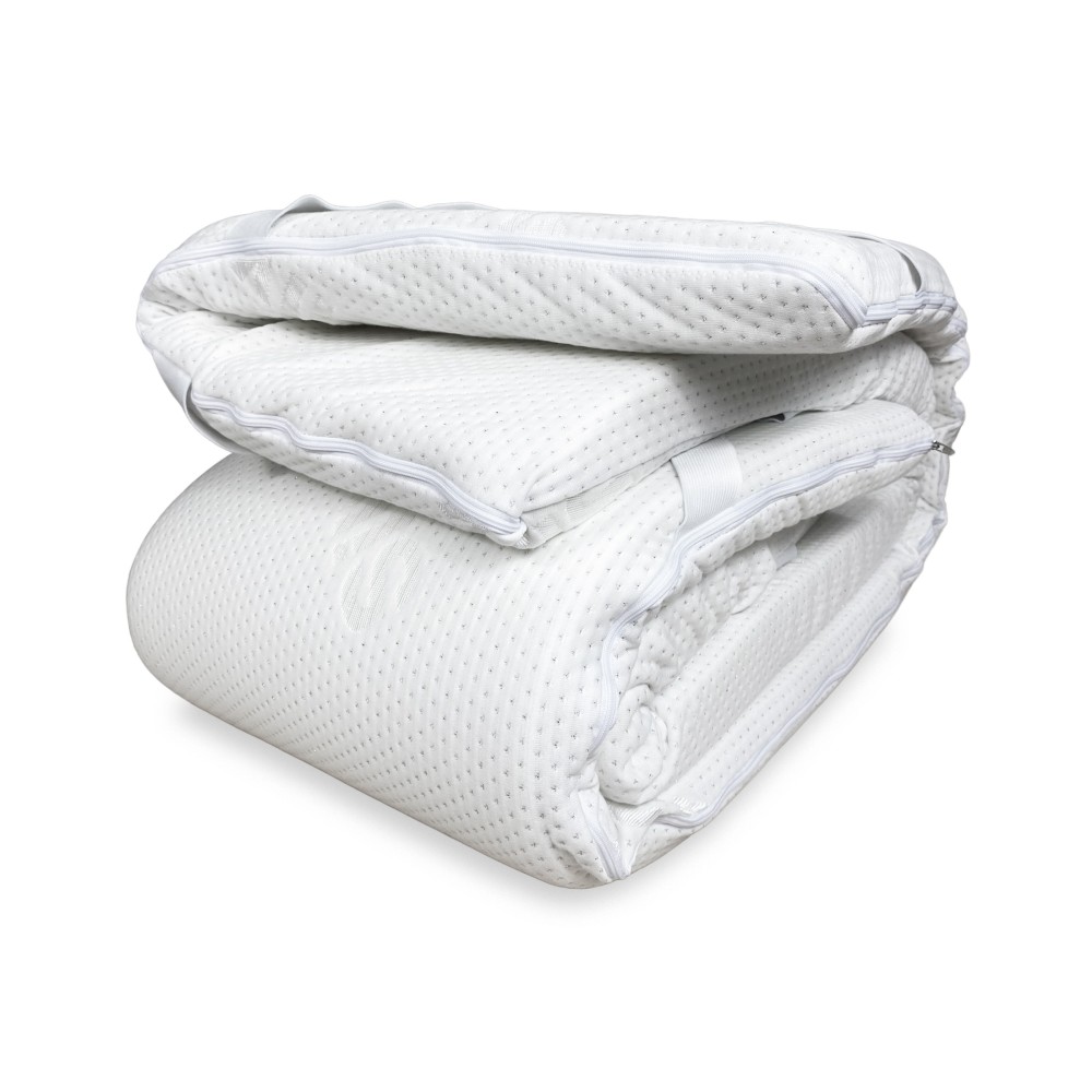 TOPPER Wellness für Corrector Matratze aus MEMORY FOAM HD Dicke 5 cm. Hypoallergener und abnehmbarer Bezug Made in Italy