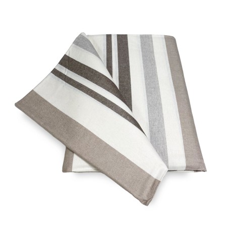 Beige gestreiftes Dekohandtuch