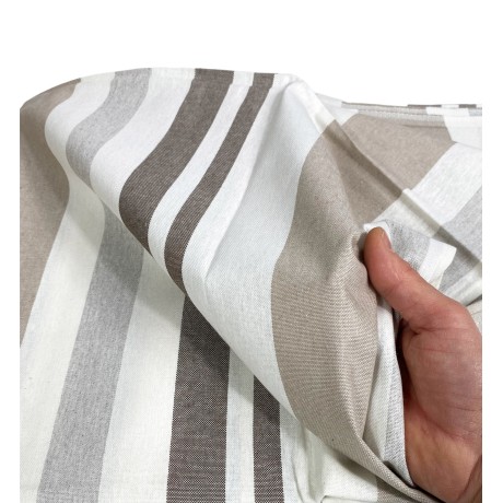 Beige gestreiftes Dekohandtuch