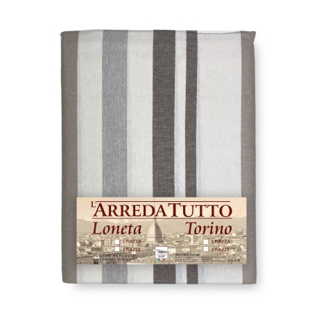Beige striped furnishing towel