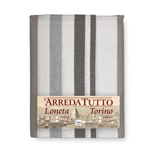 Beige striped furnishing towel