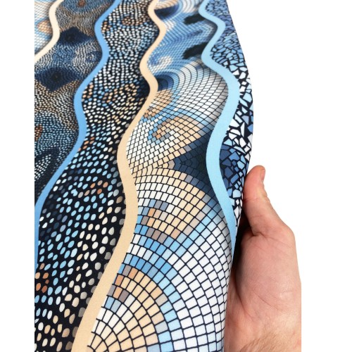 CARPET Runner Kitchen Runner Anti-dérapant ONDA MARE fabriqué en Italie