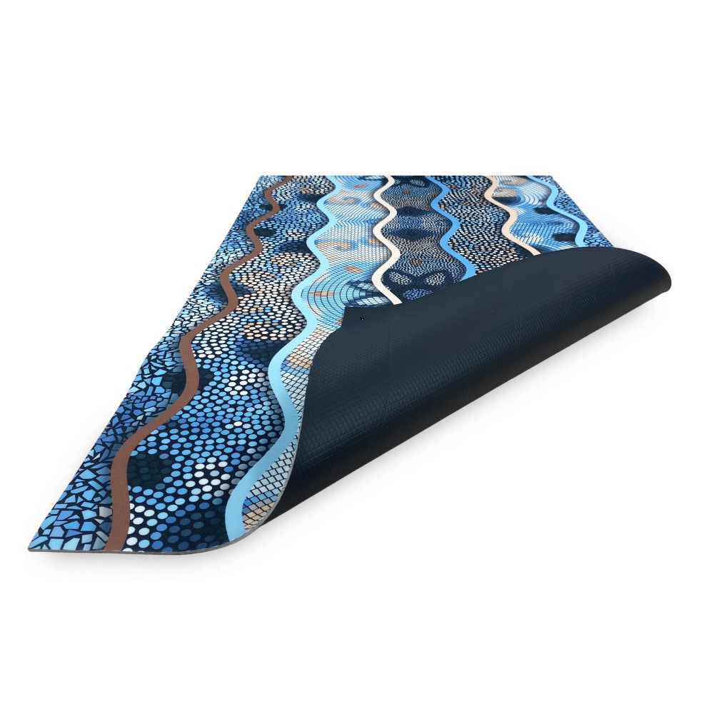 CARPET Runner Kitchen Runner Anti-dérapant ONDA MARE fabriqué en Italie