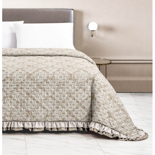 BEDSPREAD matelassé Boutiss ARABESCO Beige Double