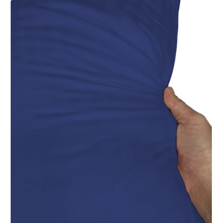 lenzuolo in microfibra rasatello blu