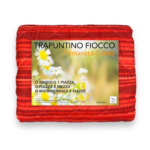 COLCHA ACOLCHADA LAZO © RAYAS Burdeos Rojo Burdeos Made in Italy