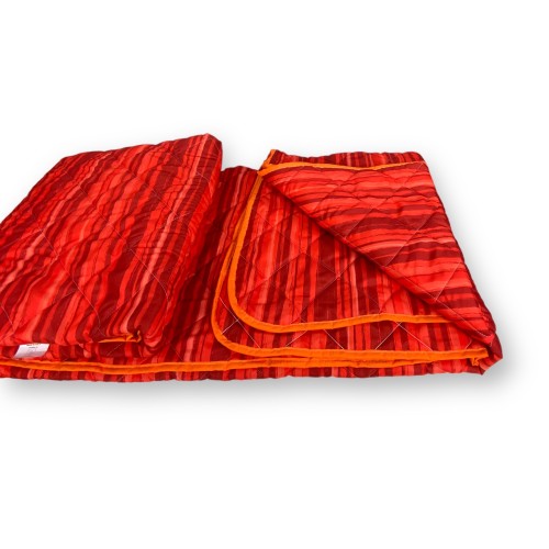 Quilté BANDE DE © COUVRE-LIT Bordeaux rouge Fabriqué en Italie