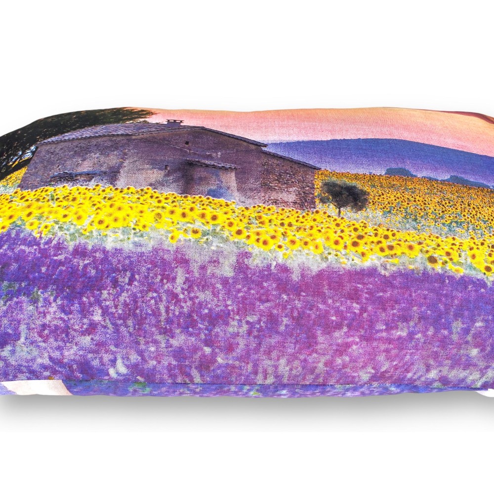 JUEGO DE COLCHA SÁBANA impresión digital COLCHA PROVENZAL LAVANDA Con KEEP DOUBLE 2 bolsa DOBLE