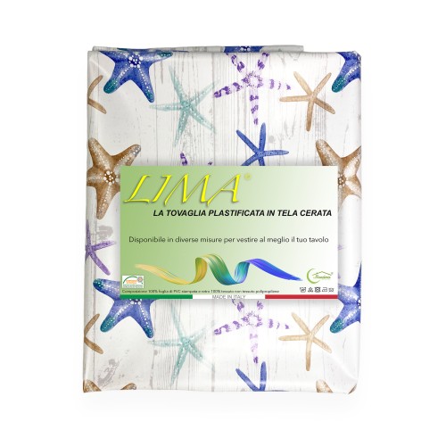 LIMA © TABLECLOTH in water-repellent plastic-coated PVC tarpaulin Made in Italy