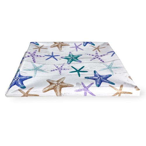 TOVAGLIA LIMA © in TELA CERATA plastificata LAVABILE idrorepellente in PVC STELLE MARINE Made in Italy