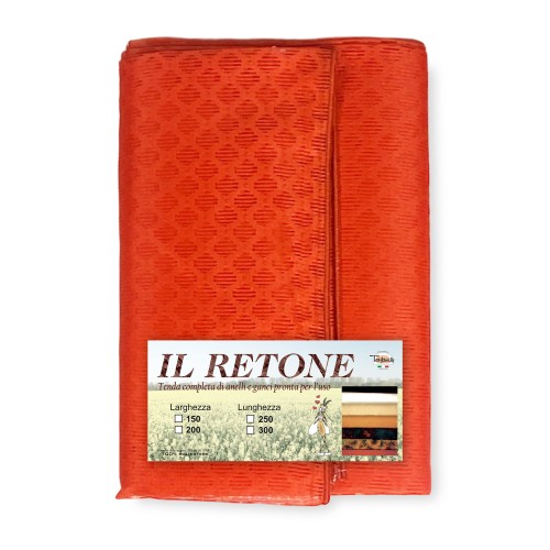 RED DE CORTINA OUTDOOR DIAMOND MOSQUITERA en 8 tamaños diferentes liso NARANJA