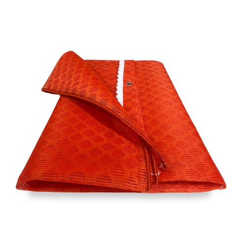 TENDA rete ZANZARIERA a ROMBO da esterno piombata in 8 misure diverse unito ARANCIO
