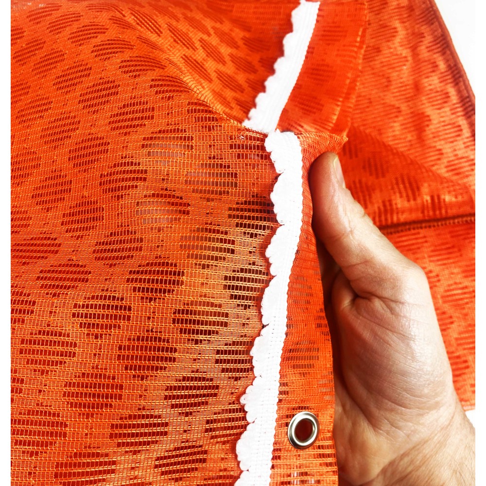 RED DE CORTINA OUTDOOR DIAMOND MOSQUITERA en 8 tamaños diferentes liso NARANJA