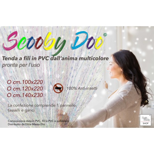 Scooby Doo © CUENTAS DE CORTINA hebras de PVC Suave Anti Ruido Retardante MULTICOLOR