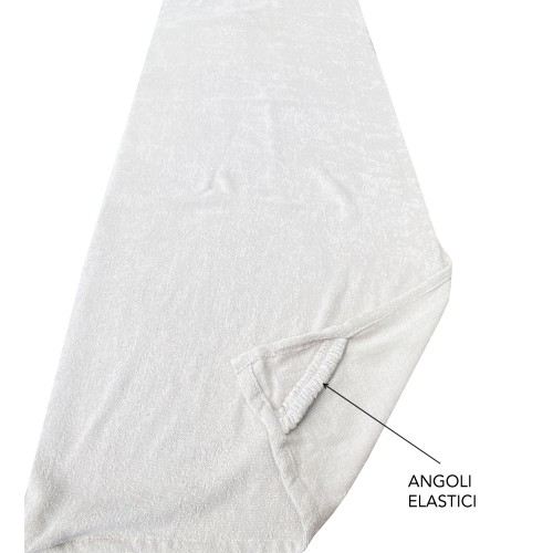 TELO MARE LETTINO in spugna di puro cotone BEDDY BEACH © con tasche MISURA CM. 75 X 190 e zaino SPIAGGIA