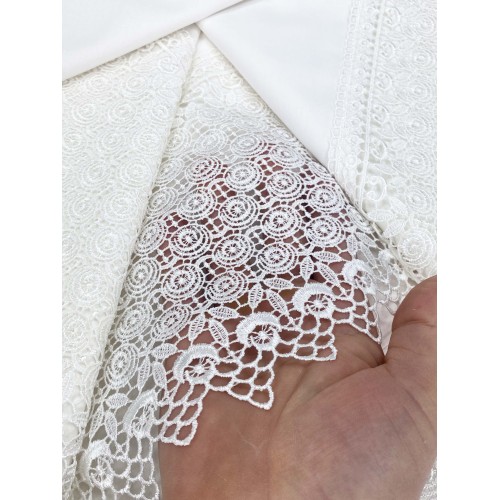 TOP SATCHEL High Lace mit Makramee-Spitze, DOPPELLAKEN und TAGESDECKE Brautidee