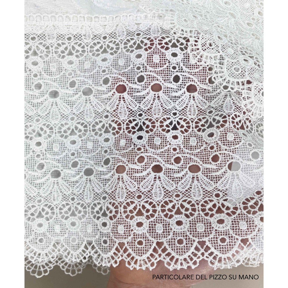 BEDSPREAD with High Lace MACRAMÉ Cream DOUBLE WEDDING IDEA