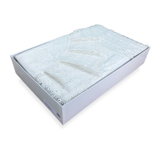 BEDSPREAD avec High Lace MACRAMÈ DOUBLE CREAM Idea SPOSA