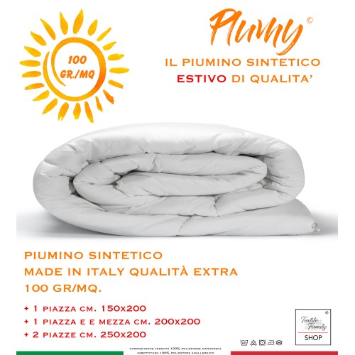 PLUMY SYNTHETIC DOWN LIGHT Summer Blanc 100 gr./mq.
