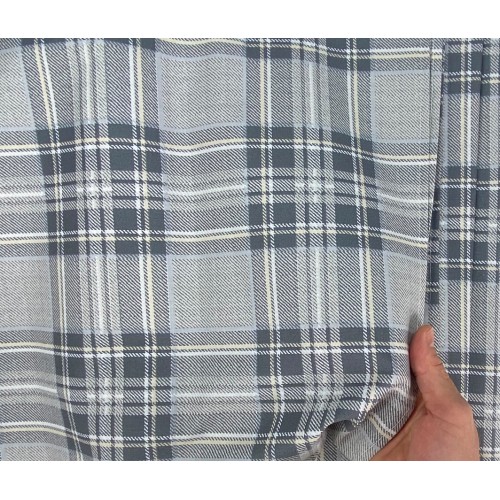 BADEN BEZUG GRAN SCARF Tagesdecke SOFA BEZUG Schottischer Stoff Grau