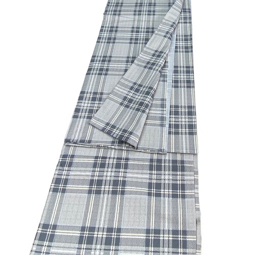 BADEN BEZUG GRAN SCARF Tagesdecke SOFA BEZUG Schottischer Stoff Grau