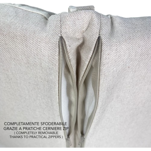 COJÍN SILLA BAJA PARA tumbonas Funda desenfundable cm. 45X94X5 CALIDAD EXTERIOR Extra