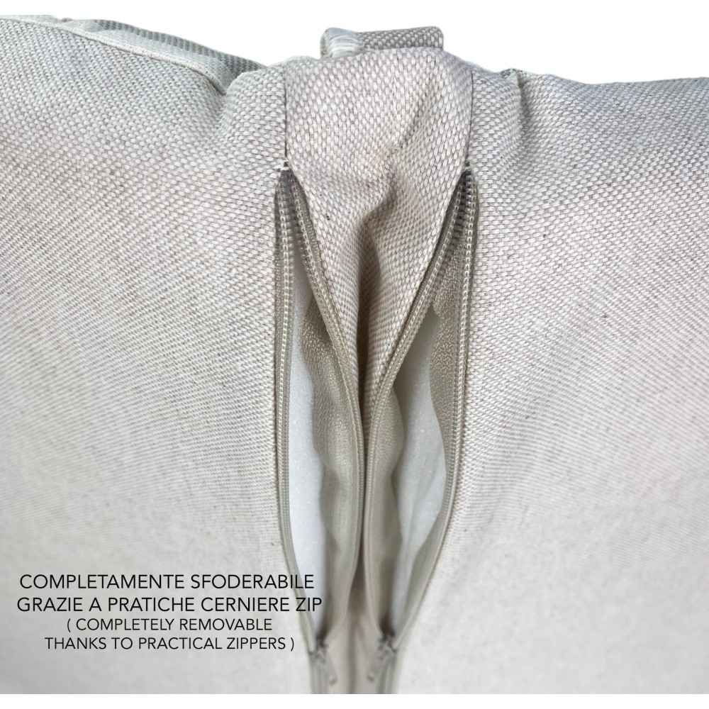 COJÍN Trona PARA TUMBONAS Funda desenfundable cm. 45X115X5 CALIDAD EXTERIOR Extra