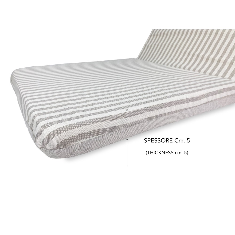 CUSCINO Sdraio LETTINO Sfoderabile cm. 60X180X5 da ESTERNO QUALITA Extra