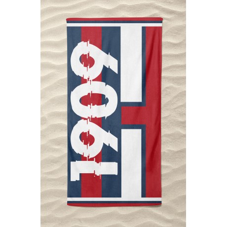 BEACH TOWEL in RED BLUE...