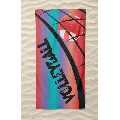 BEACH TOWEL in terry cloth VOLLEY-BALL Volleyball large size cm. 90 X 170