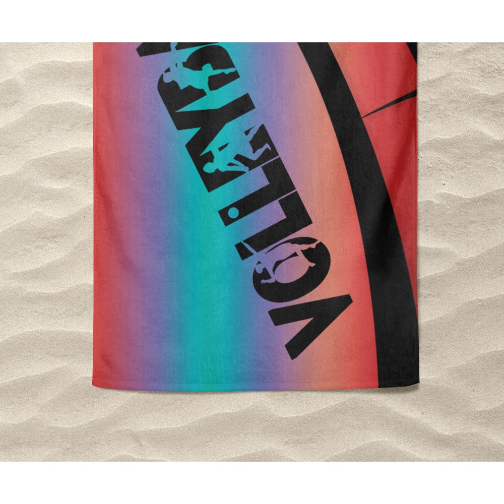 STRANDTUCH aus Frottee VOLLEY-BALL Volleyball groß Größe cm. 90 X 170 CM