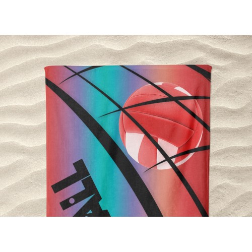 BEACH TOWEL in terry cloth VOLLEY-BALL Volleyball large size cm. 90 X 170
