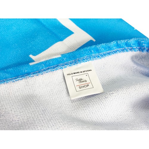 SERVIETTE DE PLAGE en éponge NAPOLI TI AMO mesure grand cm. 90 x 170