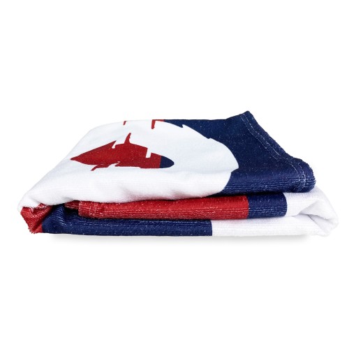 SERVIETTE DE PLAGE en éponge ROUGE BLEU 1909 grande taille cm. 90 x 170