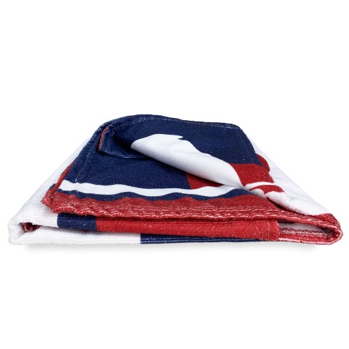 SERVIETTE DE PLAGE en éponge ROUGE BLEU 1909 grande taille cm. 90 x 170