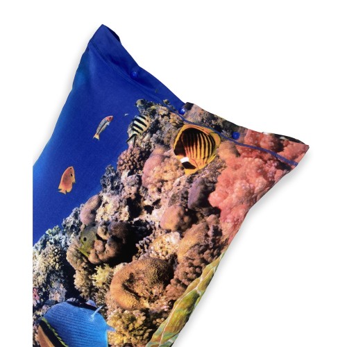 DIGITAL PRINT BEDSPREAD SHEET SET CORAL REEF BEDSPREAD with KEEP DOUBLE 2 DOUBLE bag