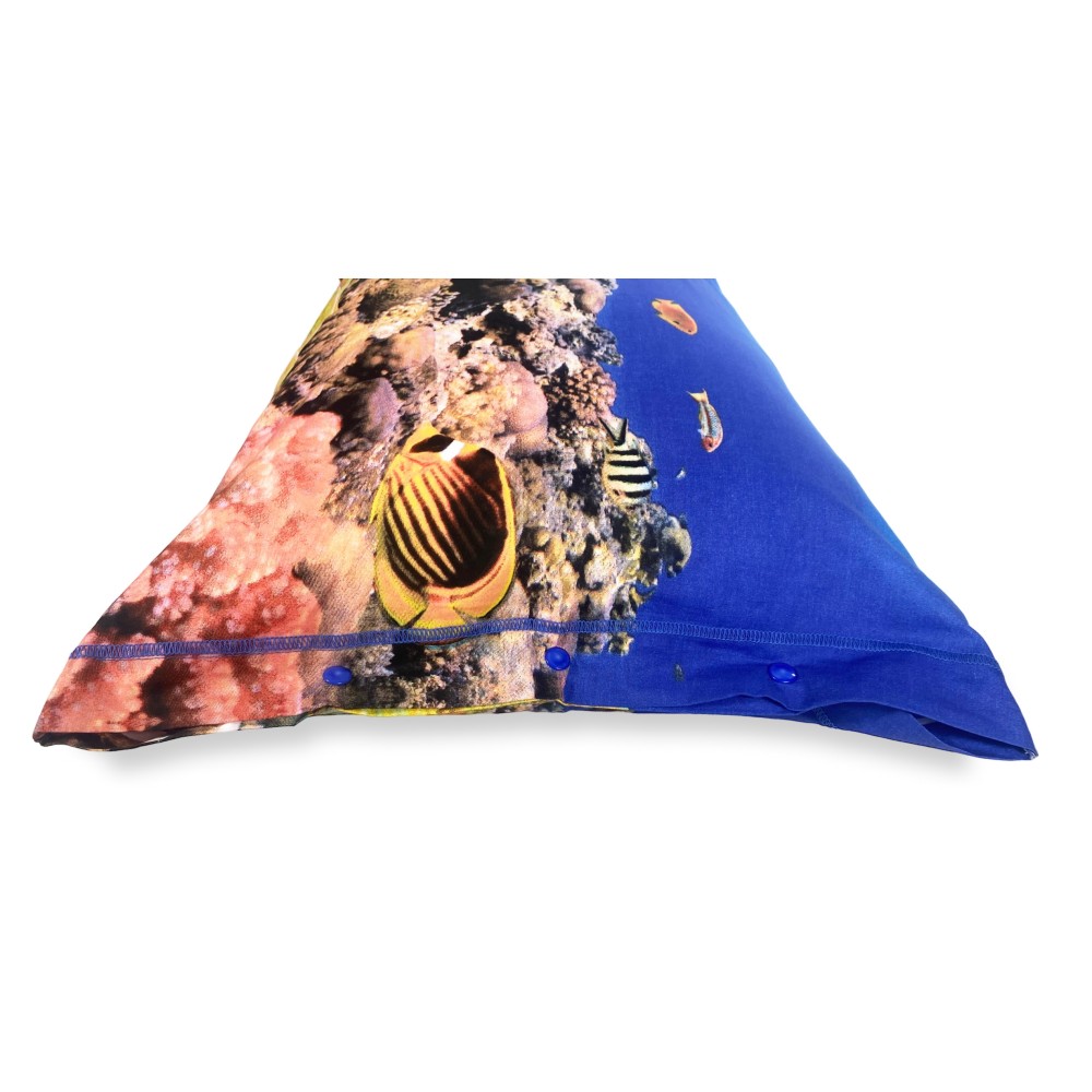 DIGITAL PRINT BEDSPREAD SHEET SET CORAL REEF BEDSPREAD with KEEP DOUBLE 2 DOUBLE bag