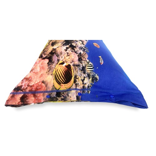 DIGITAL PRINT BEDSPREAD SHEET SET CORAL REEF BEDSPREAD with KEEP DOUBLE 2 DOUBLE bag