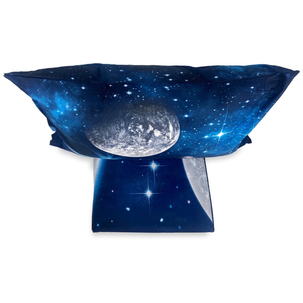 COMPLETO Lenzuolo COPRILETTO stampa DIGITALE COPRILETTO PIANETA con sacco KEEP MATRIMONIALE 2 piazze