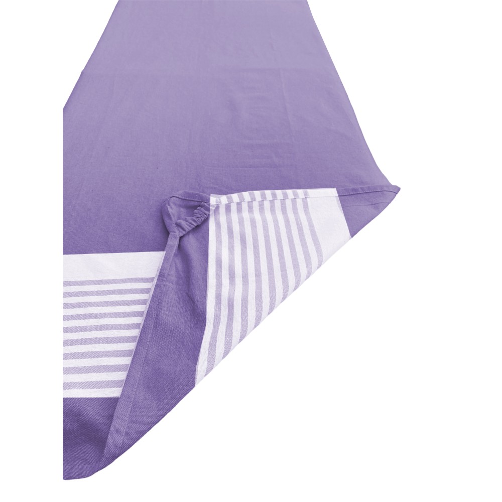 SERVIETTE DE PLAGE FOUTA ALVIN LIT VIOLET coton BEDDY BEACH © AVEC POCHES TAILLE CM. 75 X 195 et sac à dos SPIAGGIA