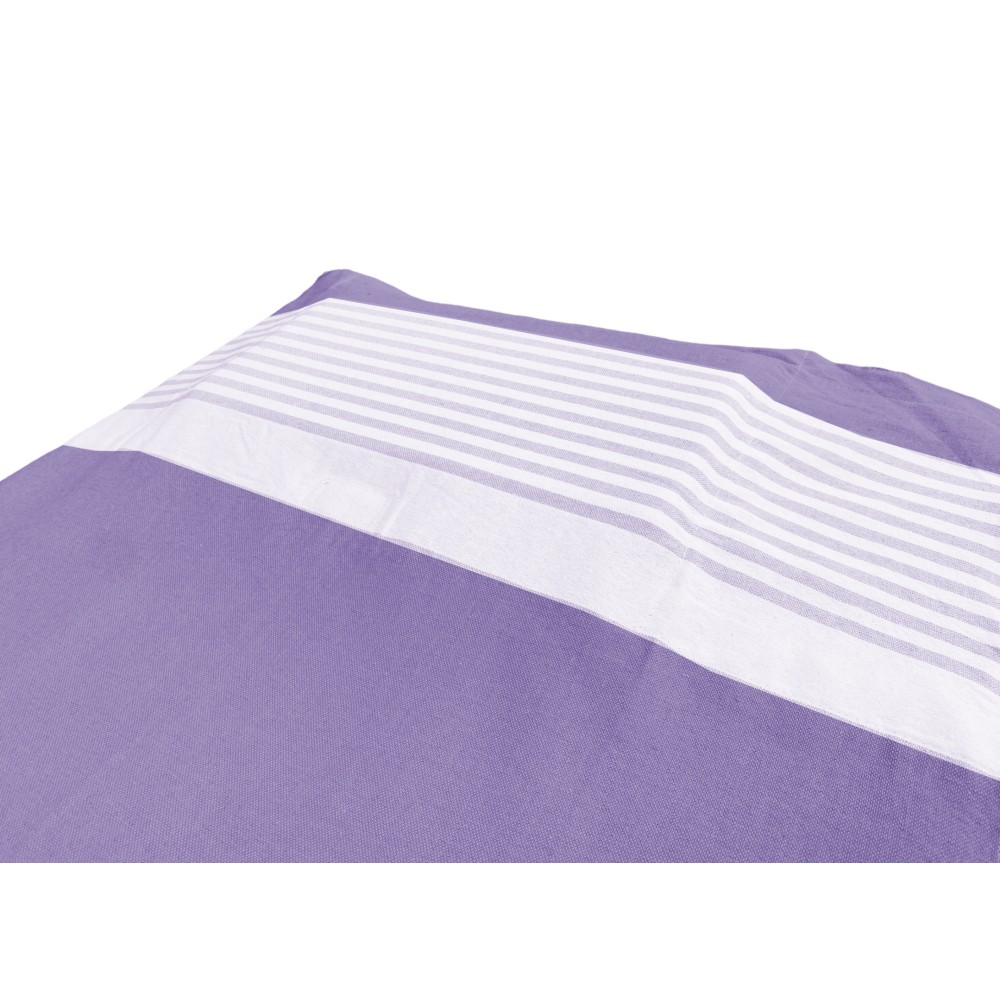 SERVIETTE DE PLAGE FOUTA ALVIN LIT VIOLET coton BEDDY BEACH © AVEC POCHES TAILLE CM. 75 X 195 et sac à dos SPIAGGIA
