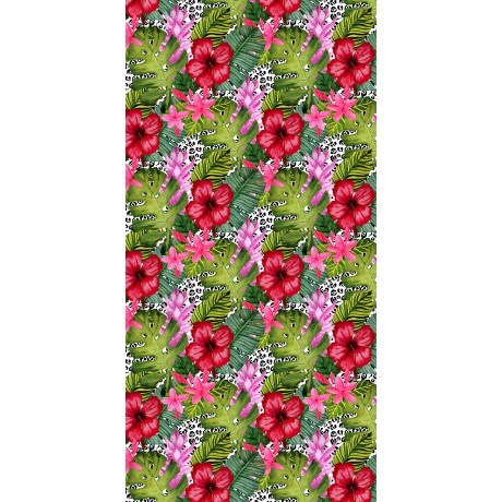 BEACH TOWEL TROPICAL TEDDY...