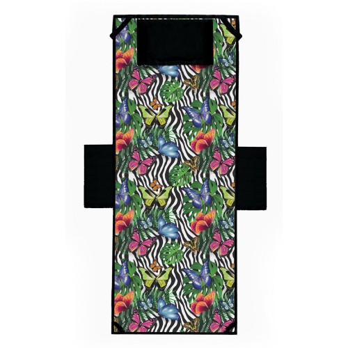 TOALLA DE PLAYA MARIPOSA TUMBONA TEDDY en microfibra CON BOLSILLOS TAMAÑO cm. 80 x 190