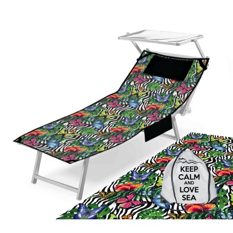 Toalla de cuna estampada con mariposas de colores