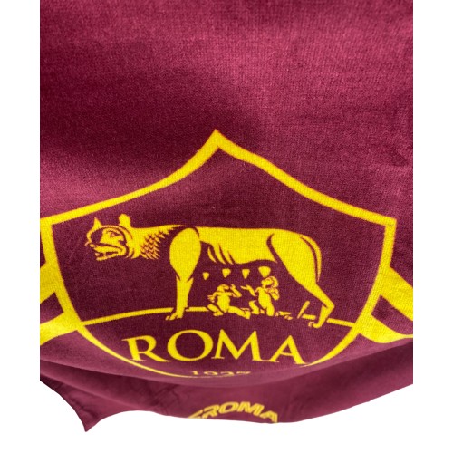 TOALLA DE PLAYA ROMA SPORT talla CM. 90 X 170 original A.S. ROMA con mochila texfamily y postal ROMA È SOLO
