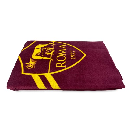 ROMA SPORT BEACH TOWEL size CM. 90 X 170 original A.S. ROMA with backpack texfamily and postcard ROMA È SOLO