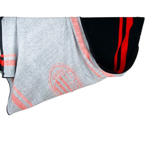TOALLA DE PLAYA SPORT MILAN Miura GRANDE cm. 90 x 170 ORIGINAL A.C. MILAN con Toallero Mochila